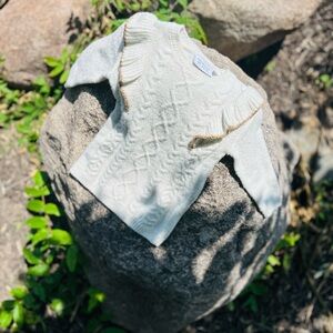 Cozy Cream Cable Knit Kids Sweater